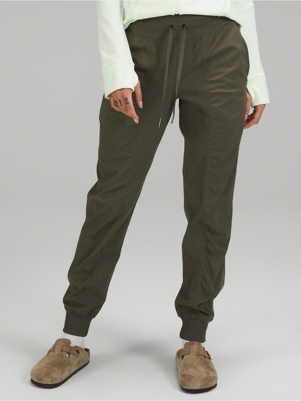 Lululemon Dance Studio Olive Green Jogger Pants